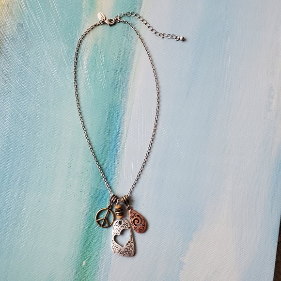 Lia Sophia Love & Peace Necklace - Picture 2 of 9